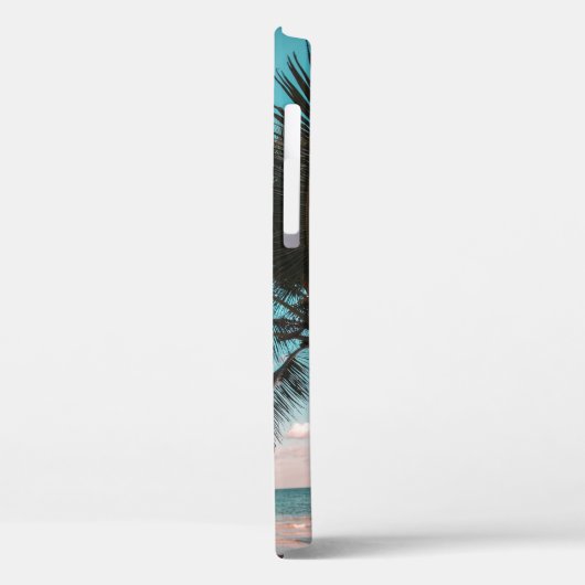 Three coconut trees on seashore Case-Mate iPhone case (Achterkant / Links)