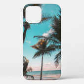 Three coconut trees on seashore Case-Mate iPhone case (Achterkant)
