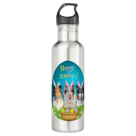 Three Collie Easter Bunny  Waterfles