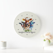 Three Cows Humorous Personalized  Grote Klok (Huis)