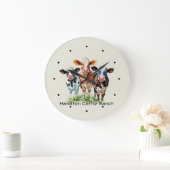 Three Cows Humorous Personalized  Grote Klok (Huis)