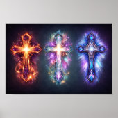 Three Cross Art Poster (Voorkant)