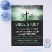 Three Crosses, Christian Bible Class Advertising Flyer (Enkel)