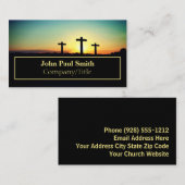 Three Crosses Company Titel Visitekaartjes (Voorkant / Achterkant)