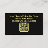 Three Crosses Sunset Church Connection Kaart Visitekaartje (Achterkant)