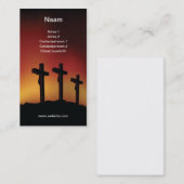 Three crosses visitekaartje (Voorkant / Achterkant)