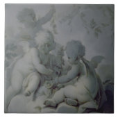 Three Cupids, c.1775 Tegeltje (Voorkant)