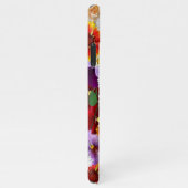 three cute green Budgies with cloroful flower iPhone Hoesje (Rechterkant)