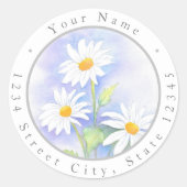 "Three Daisies" Waterverf Labels (Voorkant)