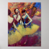 Three Dancers in Yellow Skirts by Degas Poster (Voorkant)