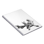 Three Dogs Notebook – Peaceful Back View Portrait Notitieboek (Rechterzijde)