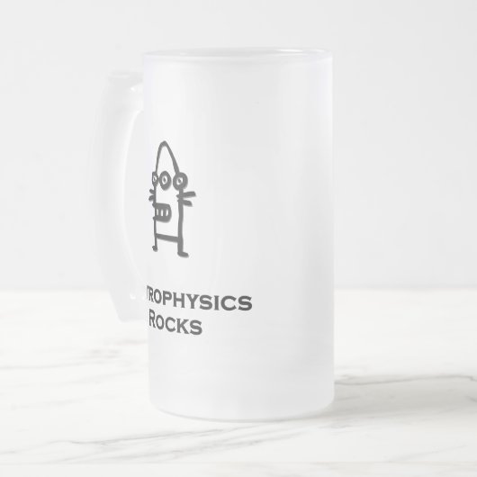 Three Eye Bot Astrophysics Rock Matglas Bierpul (Voorkant links)