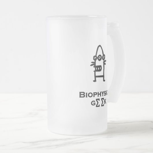 Three Eye Bot Biophysics Geek Matglas Bierpul (Voorkant rechts)