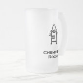 Three Eye Bot Chemistry Rocks zwart Matglas Bierpul (Voorkant rechts)