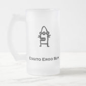 Three Eye Bot Cogito Ergo Sum zwart Matglas Bierpul (Links)