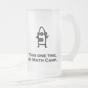 Three Eye Bot deze ene keer in Wiskunde Camp Matglas Bierpul