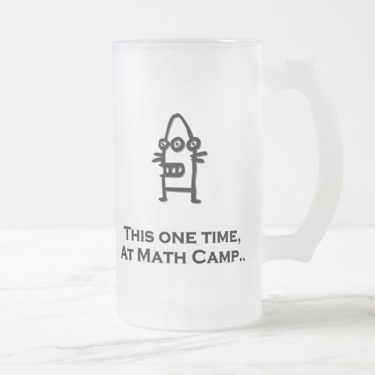 Three Eye Bot deze ene keer in Wiskunde Camp Matglas Bierpul (Rechts)