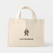 Three Eye Bot Laat Interface Mini Tote Bag (Voorkant)