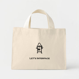 Three Eye Bot Laat Interface Mini Tote Bag