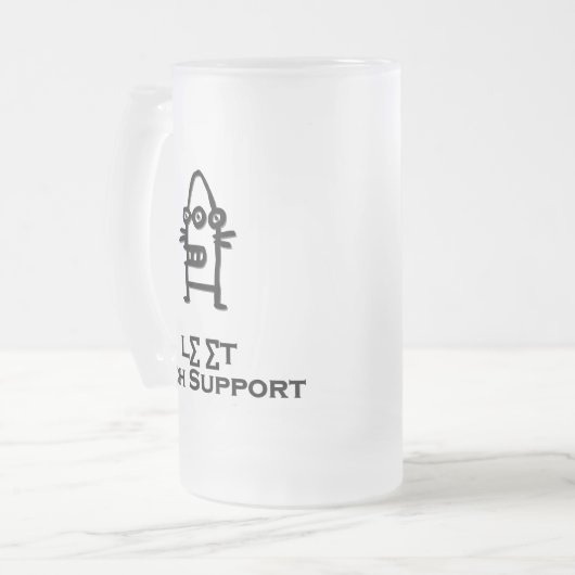 Three Eye Bot Let technische ondersteuning Matglas Bierpul (Voorkant links)