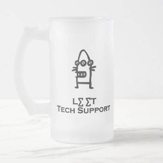 Three Eye Bot Let technische ondersteuning Matglas Bierpul (Links)