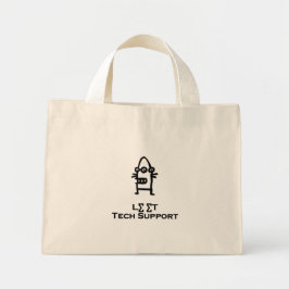 Three Eye Bot Let technische ondersteuning Mini Tote Bag