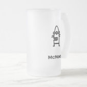 Three Eye Bot McNoob Matglas Bierpul (Voorkant rechts)