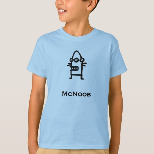 Three Eye Bot McNoob T-shirt (Voorkant)
