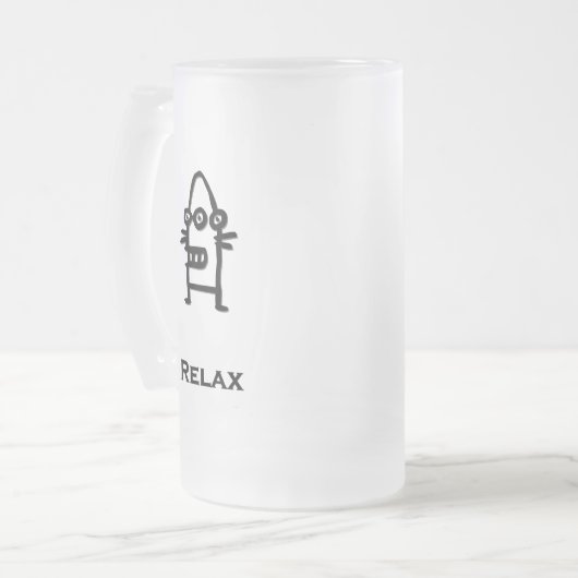 Three Eye Bot Relax Matglas Bierpul (Voorkant links)