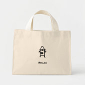 Three Eye Bot Relax Mini Tote Bag (Voorkant)
