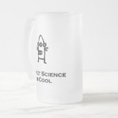 Three Eye Bot Rocket Science is cool Matglas Bierpul (Voorkant links)