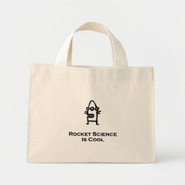 Three Eye Bot Rocket Science is cool Mini Tote Bag