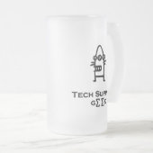 Three Eye Bot Tech Support Geek Matglas Bierpul (Voorkant rechts)