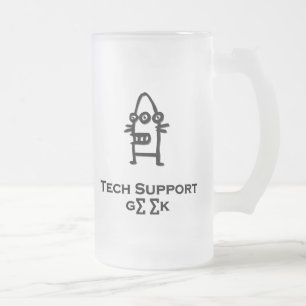 Three Eye Bot Tech Support Geek Matglas Bierpul