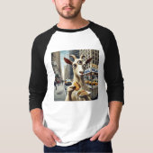 Three Eyed Goat eet Halal in New York T-shirt (Voorkant)