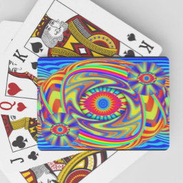 Three Eyes Mandala (voeg woorden toe) Pokerkaarten