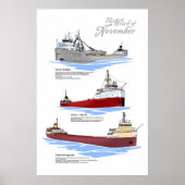 Three famous wrecks history poster (Voorkant)