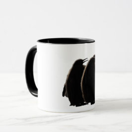 Three fluffy & cute Baby Penguins Mok