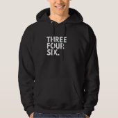 THREE FOUR SIX Area Code 346 Houston TX Texas USA Hoodie (Voorkant)