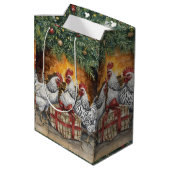 Three French hens Gift bag Medium Cadeauzakje (Achterkant Gekanteld)