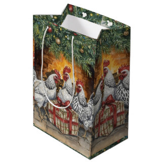 Three French hens Gift bag Medium Cadeauzakje