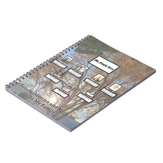 Three Generation Autumn Sunset Mercies Miracles Notitieboek (Linkerzijde)