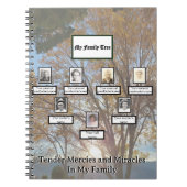 Three Generation Autumn Sunset Mercies Miracles Notitieboek (Voorkant)