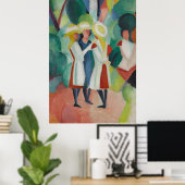 "Three Girls" Art poster (Thuiskantoor)
