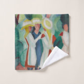 "Three Girls" Kunsthanddoekset Bad Handdoek (Wasdoekje)