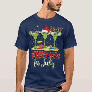 Three Glass Of Margarita Funny Drink Christmas in T-shirt