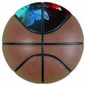 Three Glowing Butterflies on night background Basketbal (Rechts)