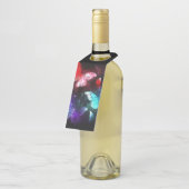 Three Glowing Butterflies on night background Flessenhanger (Schuin)