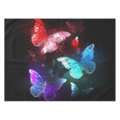 Three Glowing Butterflies on night background Tafelkleed (Voorkant (Horizontaal))