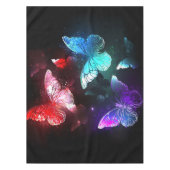 Three Glowing Butterflies on night background Tafelkleed (Voorkant)